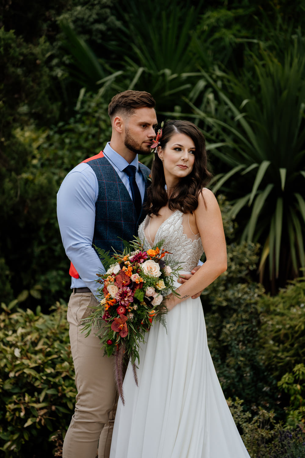 Orange Blue Wedding Steph Kiely Photography