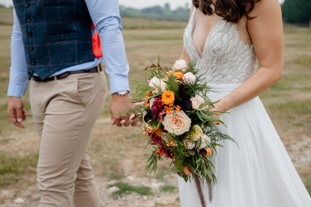 Orange Blue Wedding Steph Kiely Photography