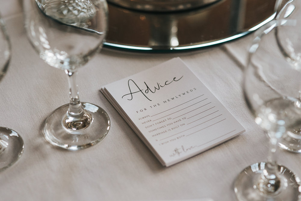 Prestwold Hall Wedding Pear & Bear Photography Advice Card Guest Book