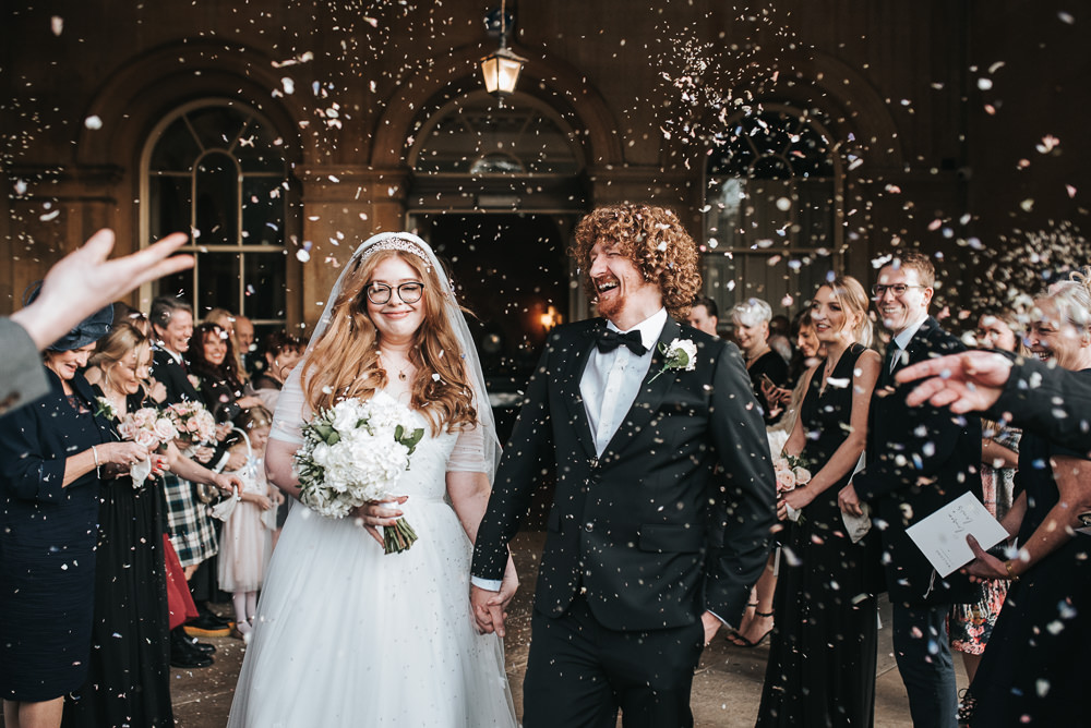 Prestwold Hall Wedding Pear & Bear Photography Confetti Throw