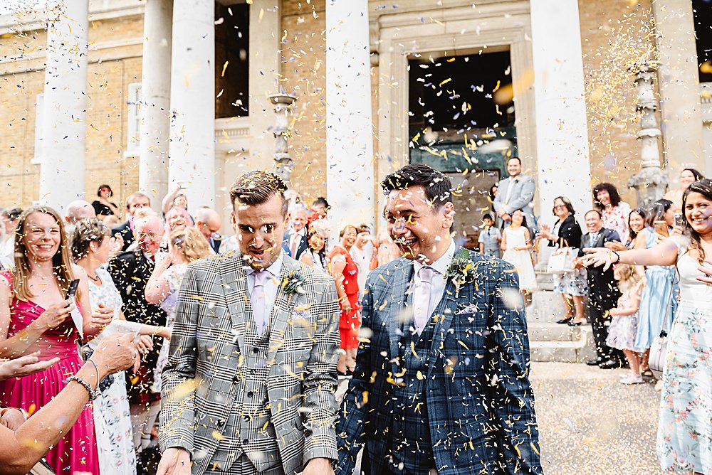 Confetti Throw South London Wedding Fiona Kelly Photography