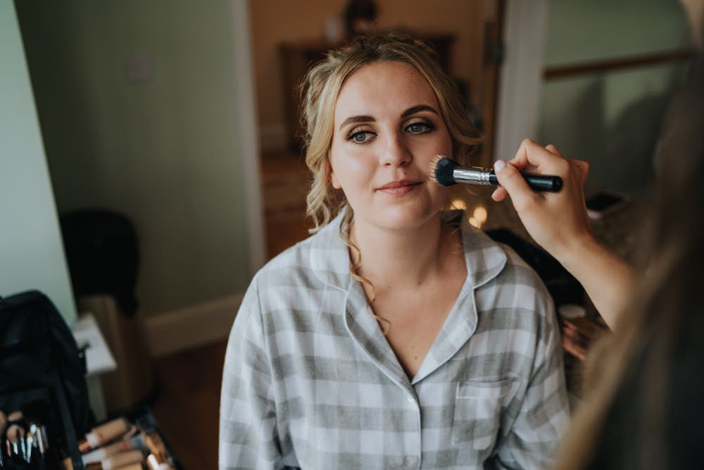 Bride Bridal Make Up The Barns East Yorkshire Wedding Bloom Weddings