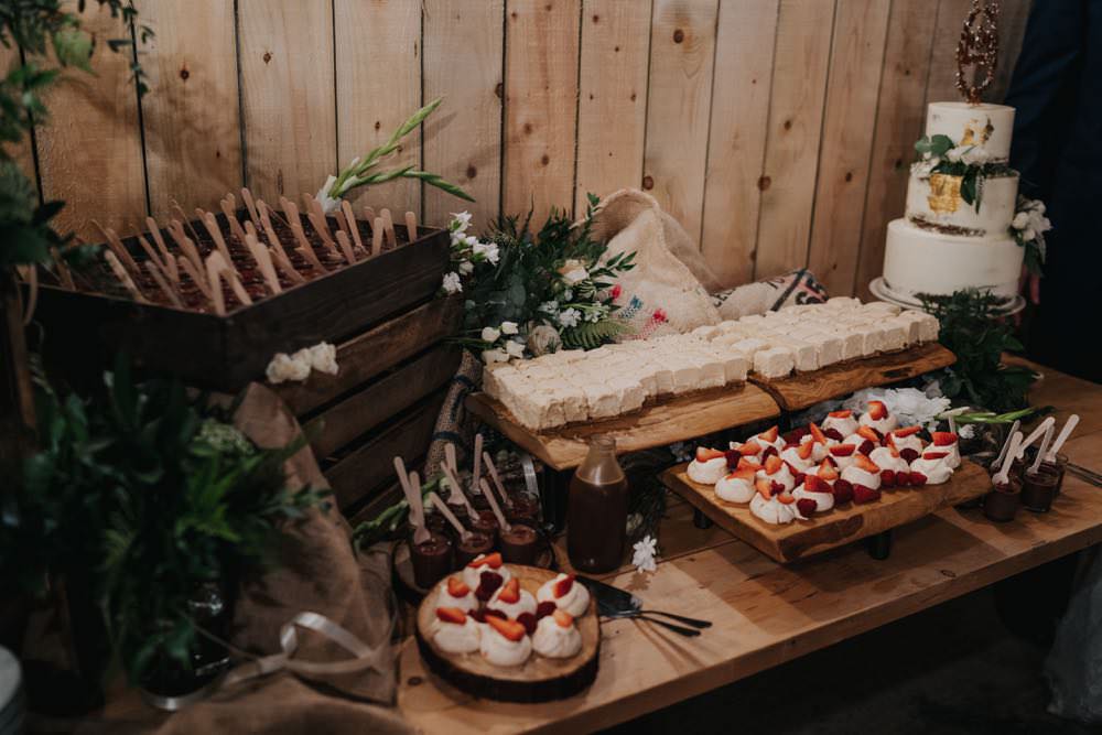 Cake Dessert Table Treats The Barns East Yorkshire Wedding Bloom Weddings