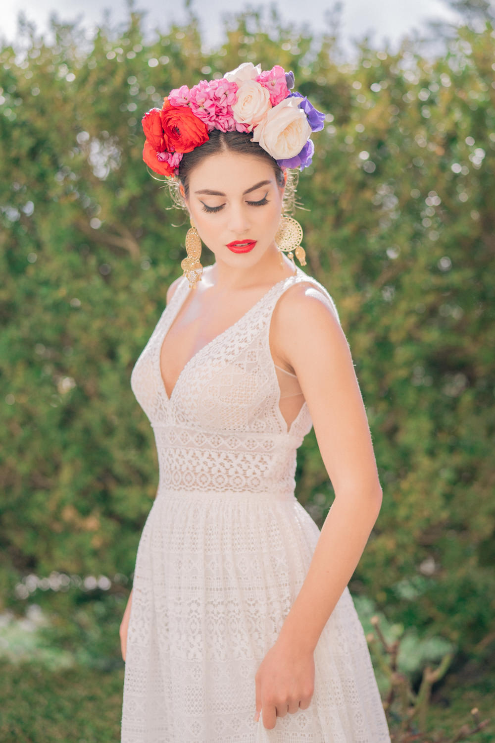 Dress Gown Bride Bridal Lace Straps Tuscan Wedding Ideas Giuseppe Giovannelli