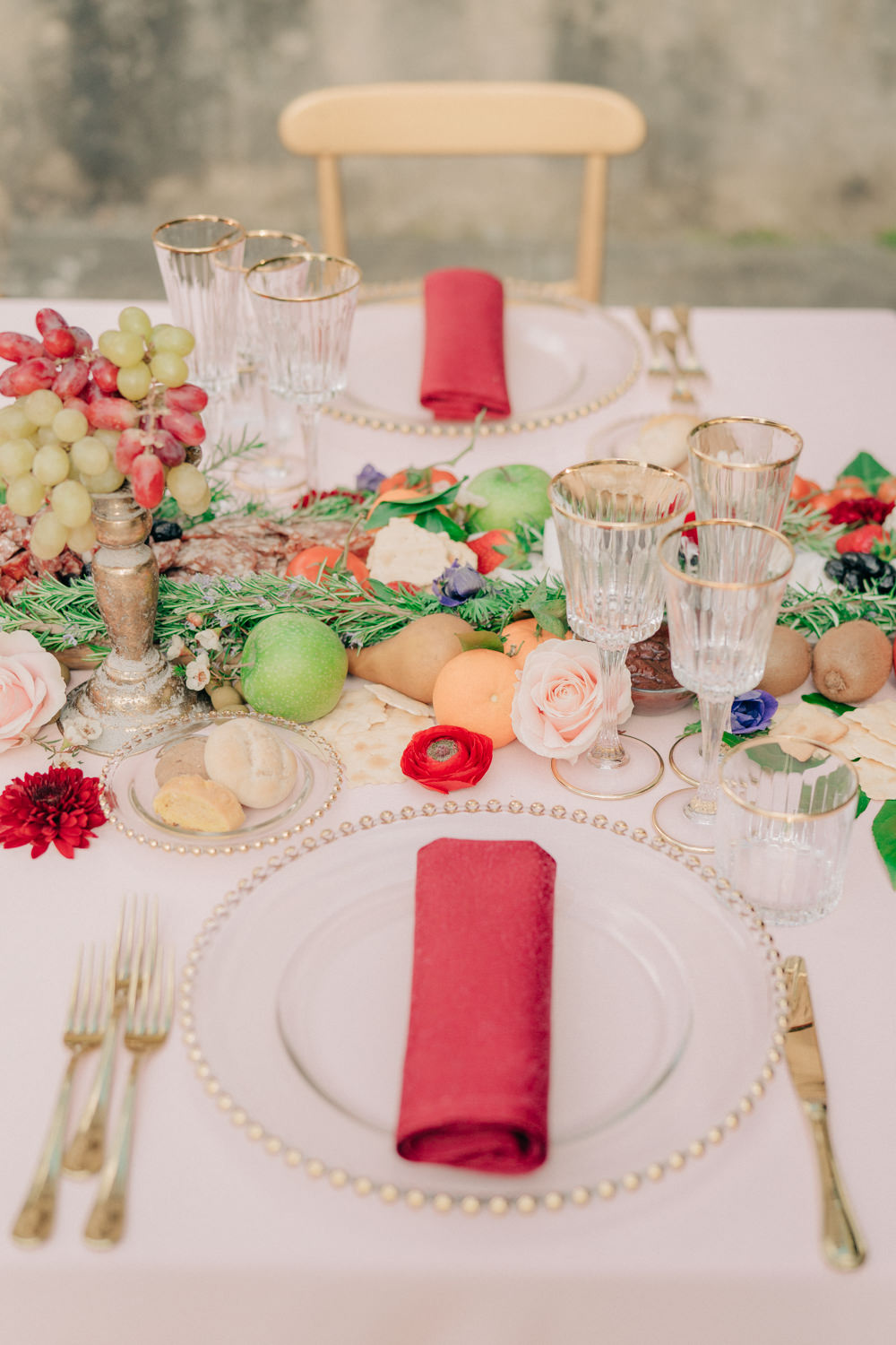 Place Setting Decor Napkin Tuscan Wedding Ideas Giuseppe Giovannelli