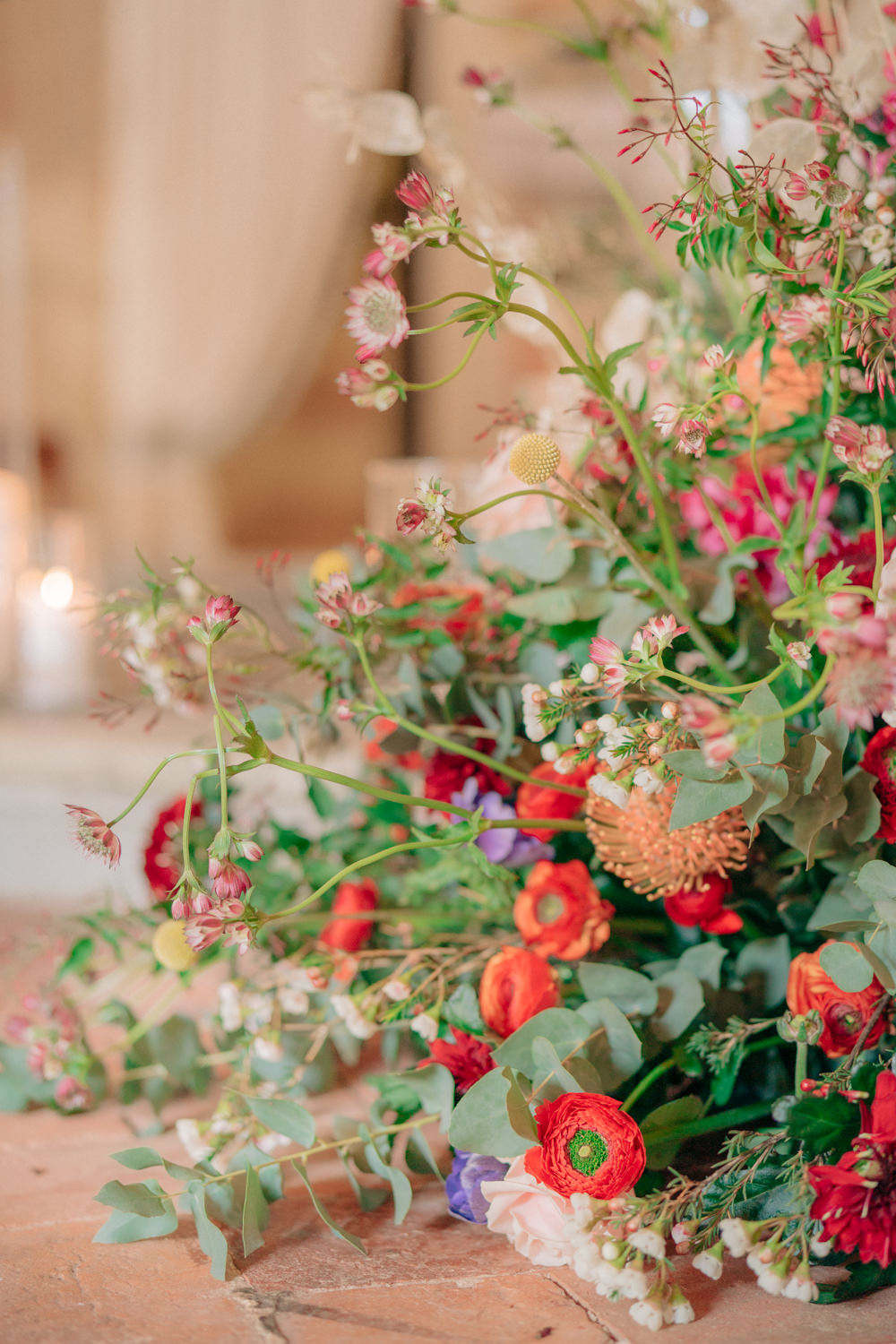 Flower Installation Florals Backdrop Tuscan Wedding Ideas Giuseppe Giovannelli