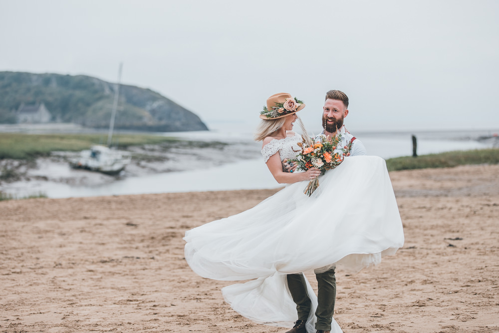 Beach Wedding UK Maria Madison Photographer