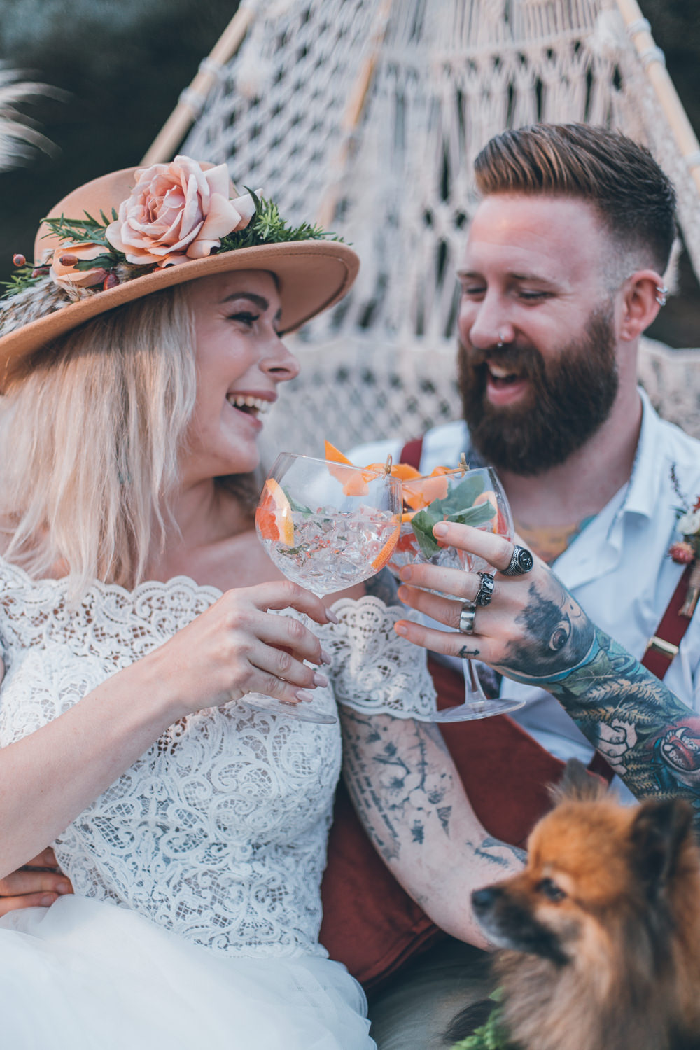 Drinks Cocktails Beach Wedding UK Maria Madison Photographer