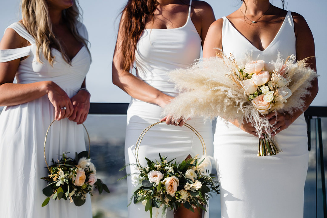 Bridesmaids Bridesmaid Dress Dresses White Bohemian Mexico Wedding Fabi Rosas Cabo Wedding Photographer