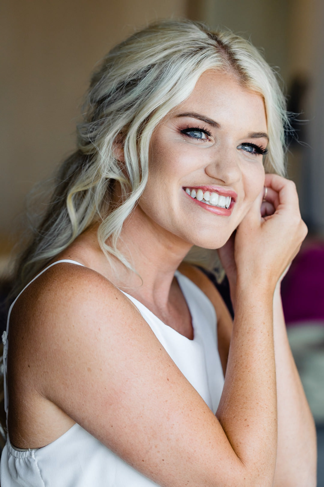 Bride Bridal Make Up Bohemian Mexico Wedding Fabi Rosas Cabo Wedding Photographer