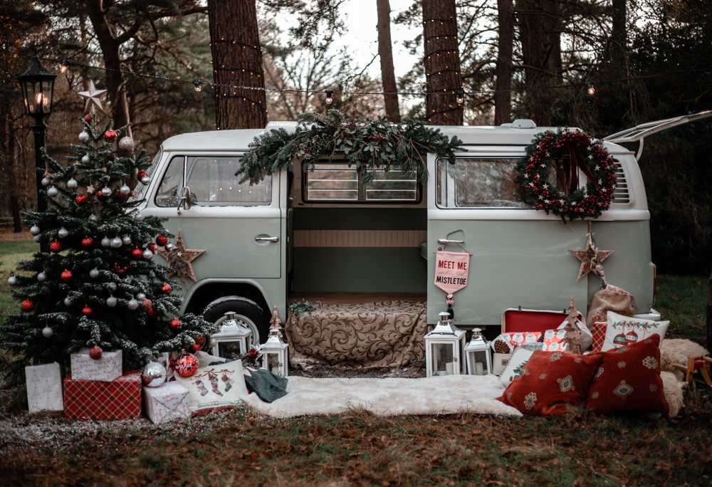 Christmas Engagement Avalon Photography Campervan VW Camper Photobooth