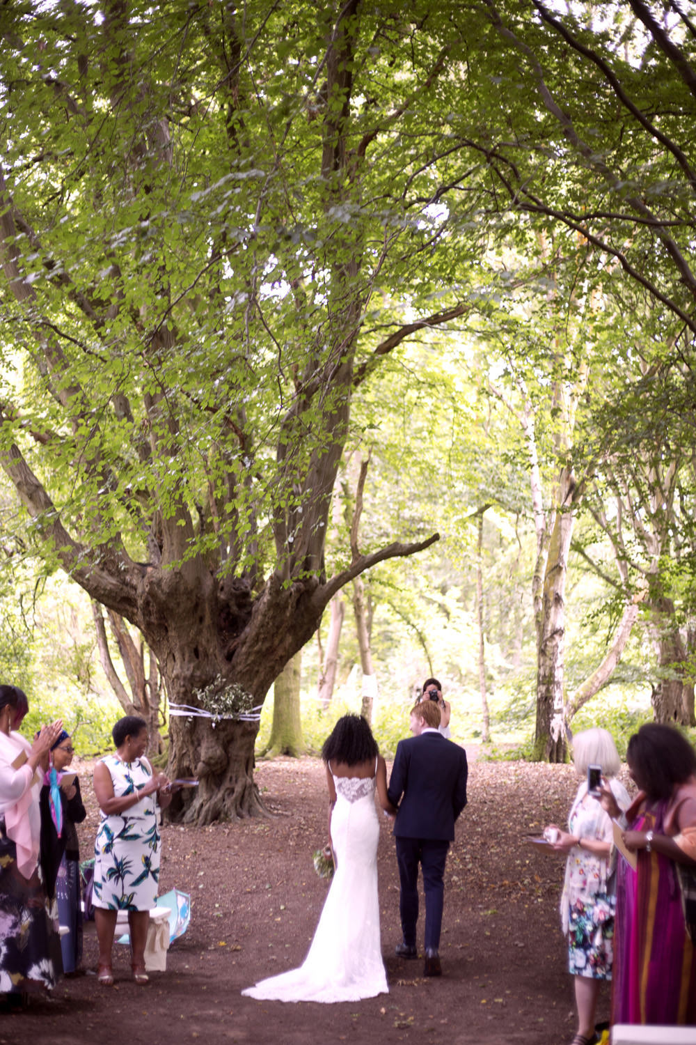 Woodland Ceremony Cuffley Camp Wedding Heather Winstanley Photography