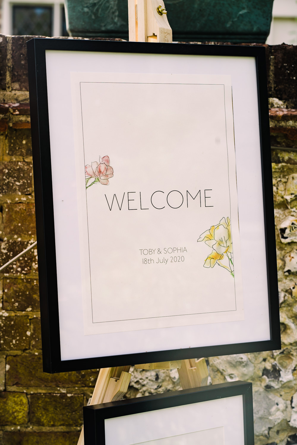 Welcome Sign Signs Signage Garden Wedding Reception Jade Touron Photography