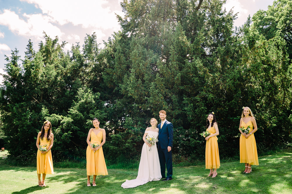 Bridesmaids Bridesmaid Dress Dresses Yellow Garden Wedding Reception Jade Touron Photography