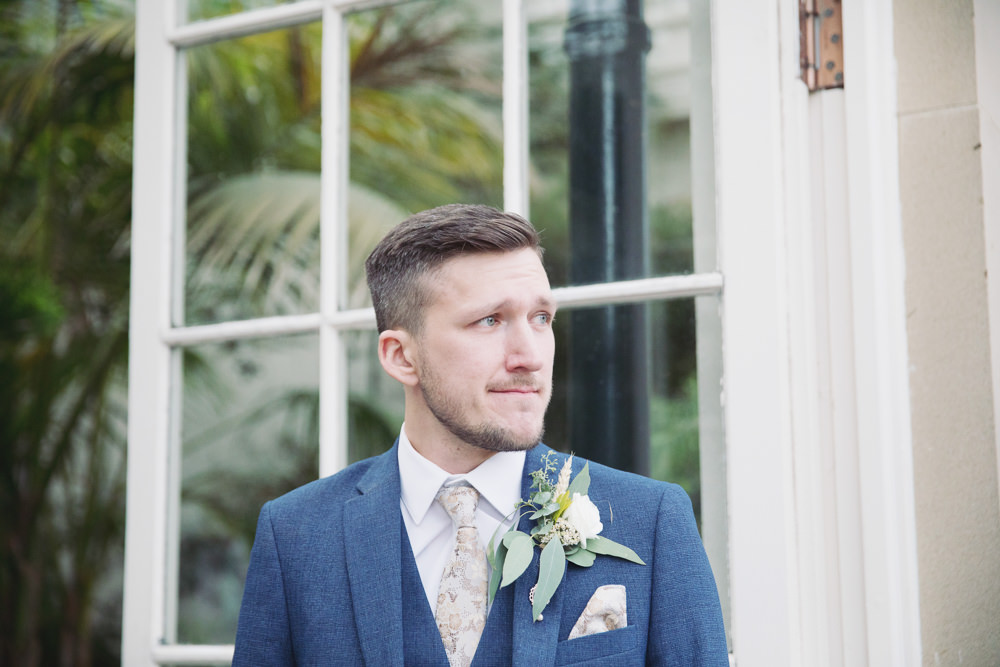 Groom Groomsmen Navy Suits Hide Sheffield Wedding Sasha Lee Photography