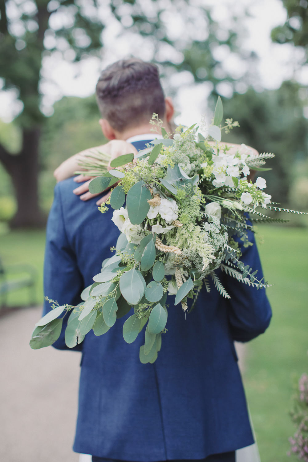 Bride Bridal Bouquet Flowers Greenery Foliage Hide Sheffield Wedding Sasha Lee Photography