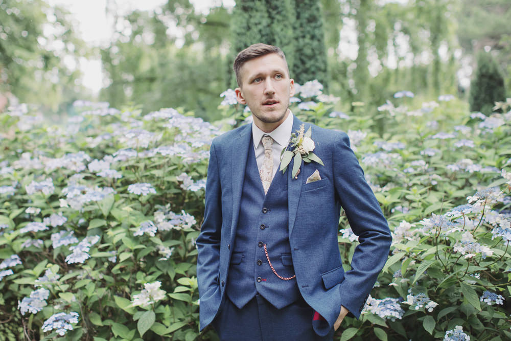 Groom Groomsmen Navy Suits Hide Sheffield Wedding Sasha Lee Photography