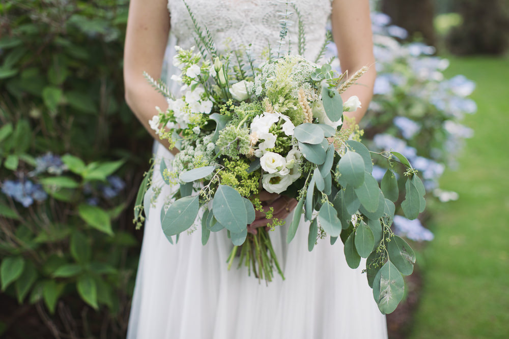 Bride Bridal Bouquet Flowers Greenery Foliage Hide Sheffield Wedding Sasha Lee Photography