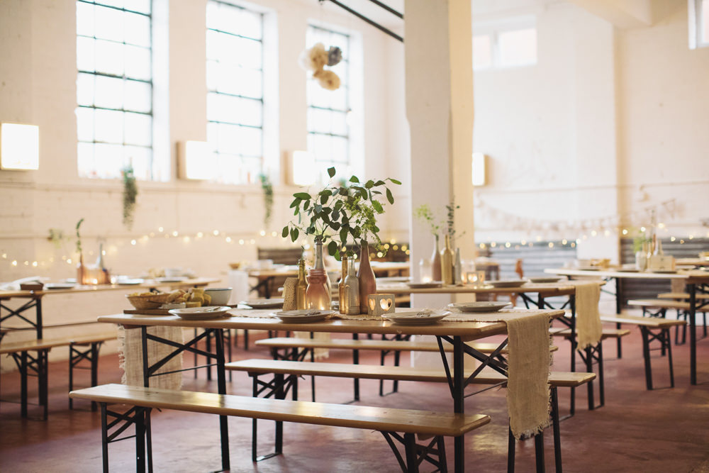 Warehouse Venue Decor Hide Sheffield Wedding Sasha Lee Photography