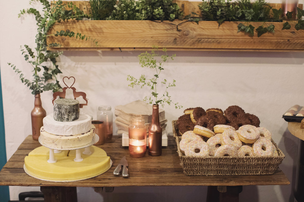 Dessert Cake Table Hide Sheffield Wedding Sasha Lee Photography