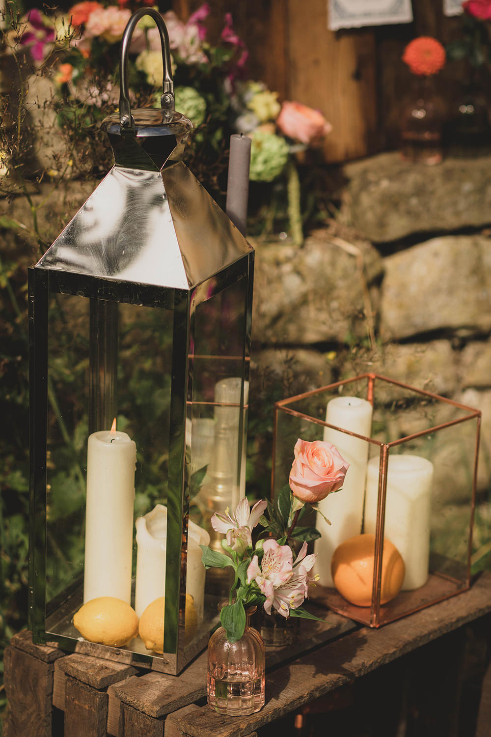 Jervaulx Abbey Wedding Ideas Laura Adams Photography Candles Decor Lanterns