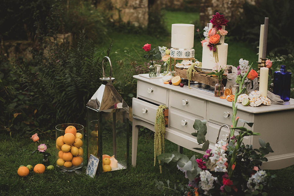Jervaulx Abbey Wedding Ideas Laura Adams Photography Cake Table Decor Dessert