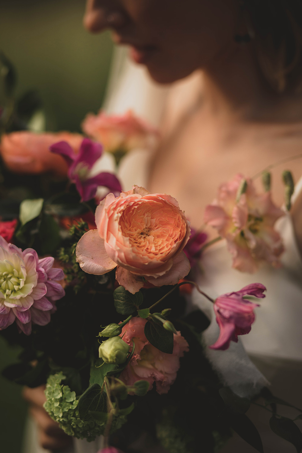 Jervaulx Abbey Wedding Ideas Laura Adams Photography Bouquet Flowers Bride Bridal Dahlia Rose Eucalyptus