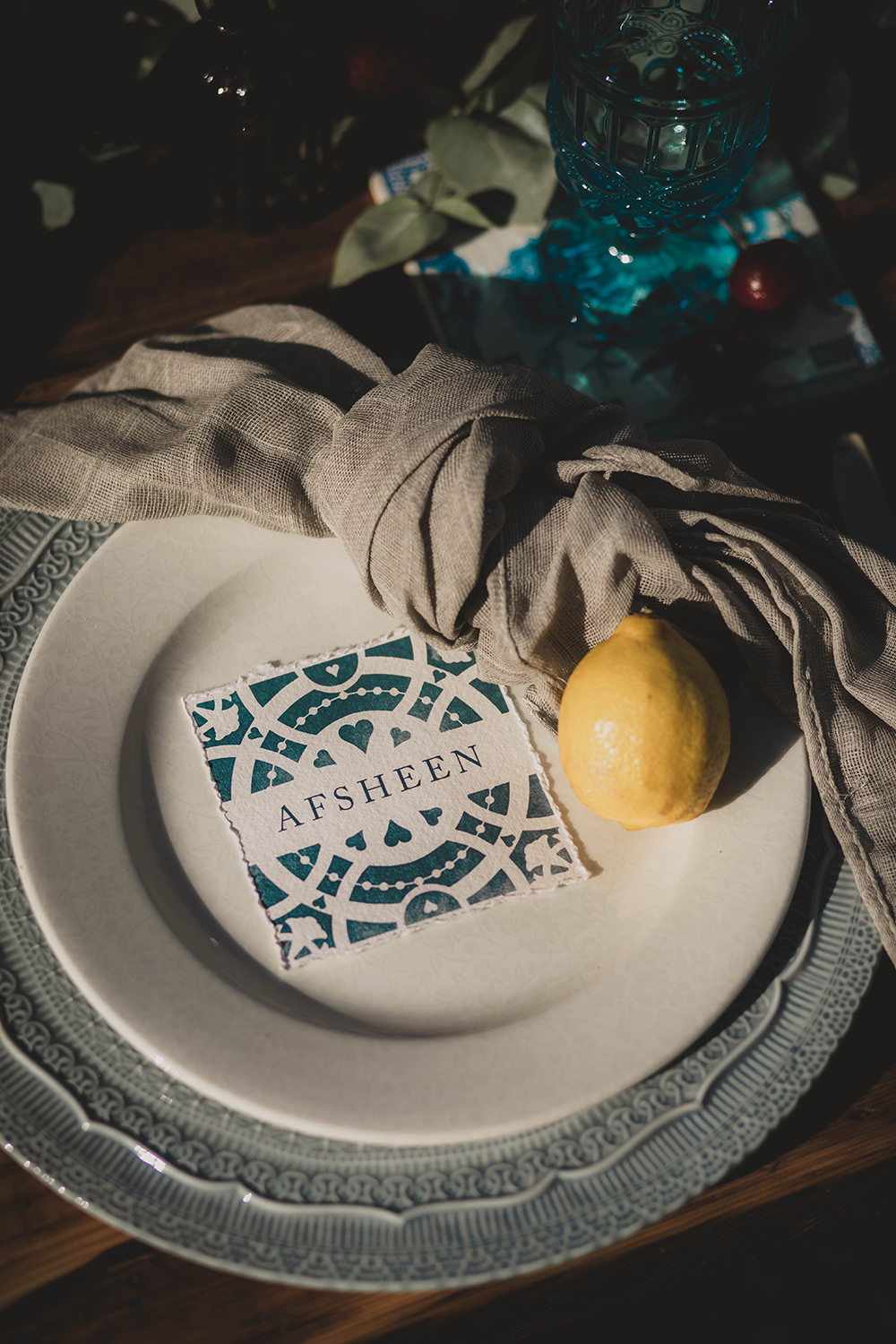 Jervaulx Abbey Wedding Ideas Laura Adams Photography Place Setting Decor Napkin Place Name