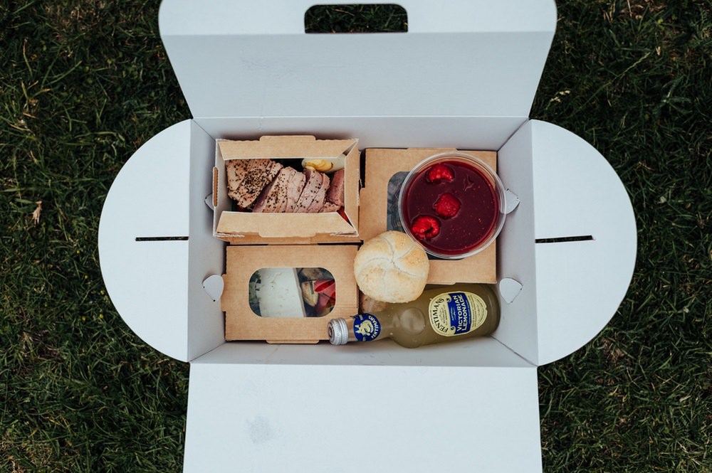 Picnic Box Food July 2020 Wedding Nathan Walker Photography