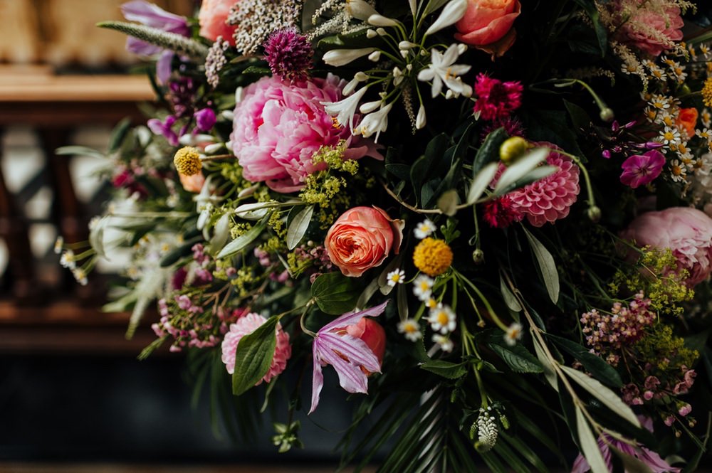 Flower Arrangement July 2020 Wedding Nathan Walker Photography