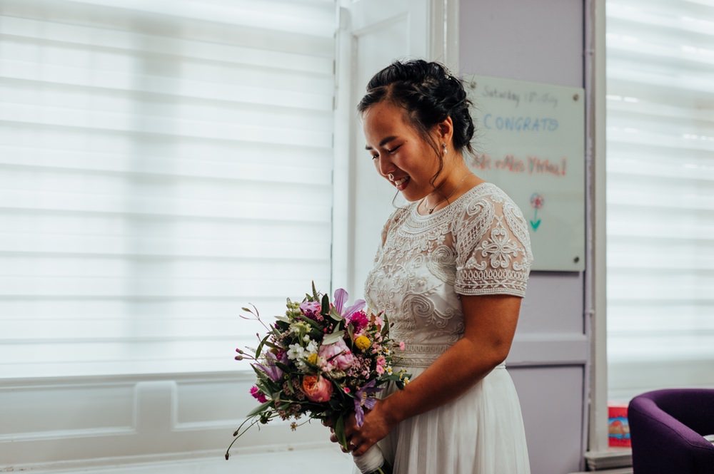Monsoon Dress Gown Bride Bridal July 2020 Wedding Nathan Walker Photography