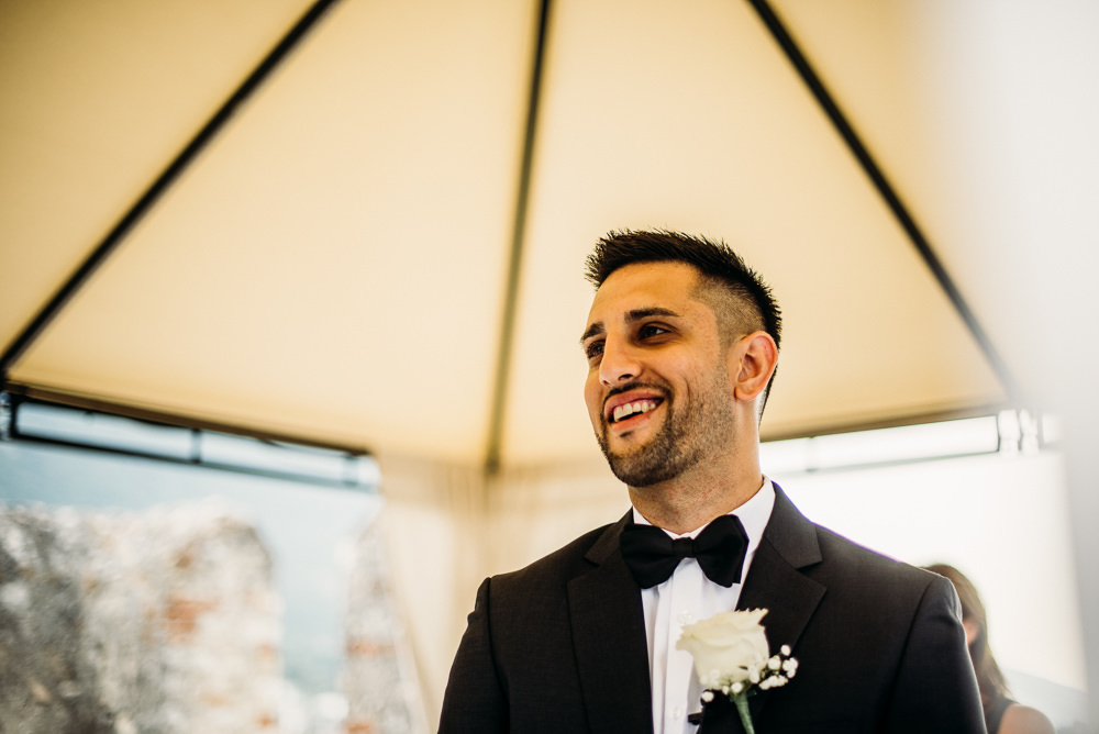 Groom Suit Tux Tuxedo Bow Tie Lake Garda Wedding Argentieri Anthony Photography