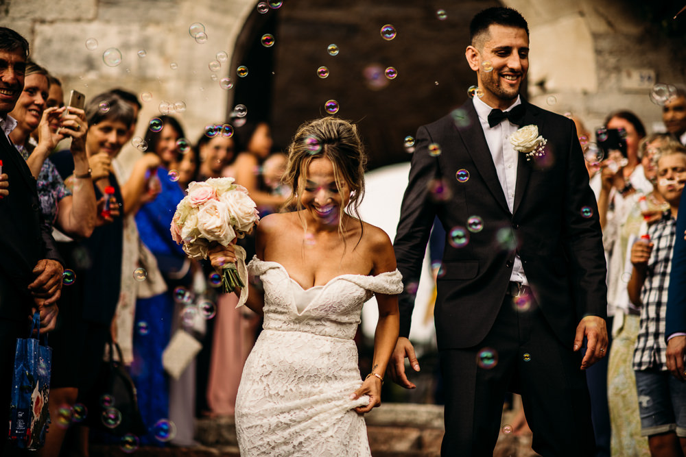 Bubbles Confetti Lake Garda Wedding Argentieri Anthony Photography
