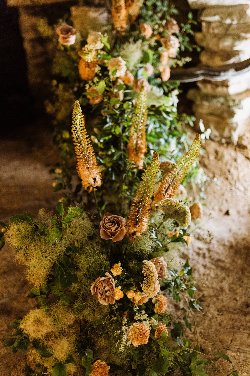 Flower Arrangements Decor Wild Peach Rose Natural Wedding Ideas Frame Of Love