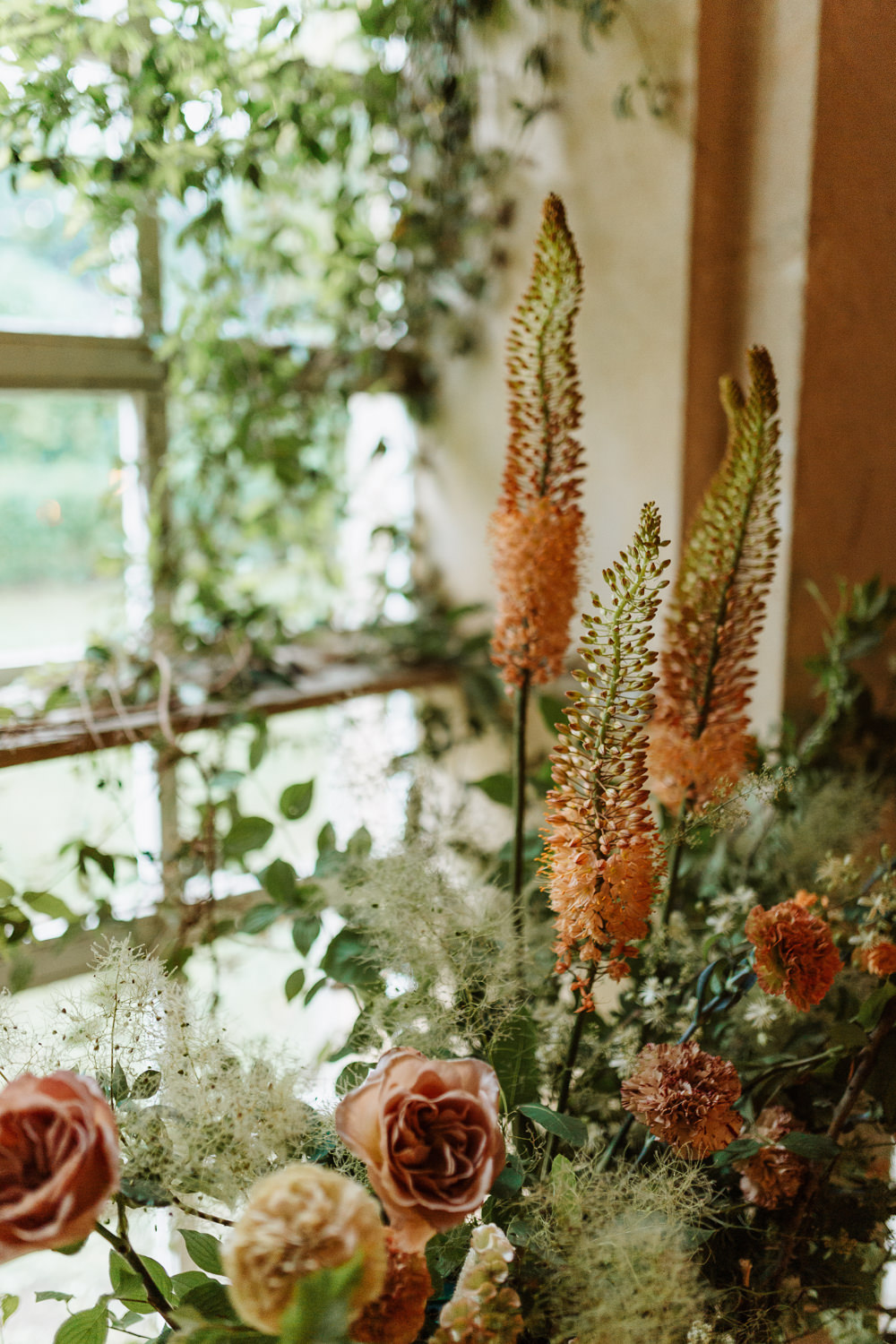 Peach Flowers Decor Foliage Natural Wedding Ideas Frame Of Love