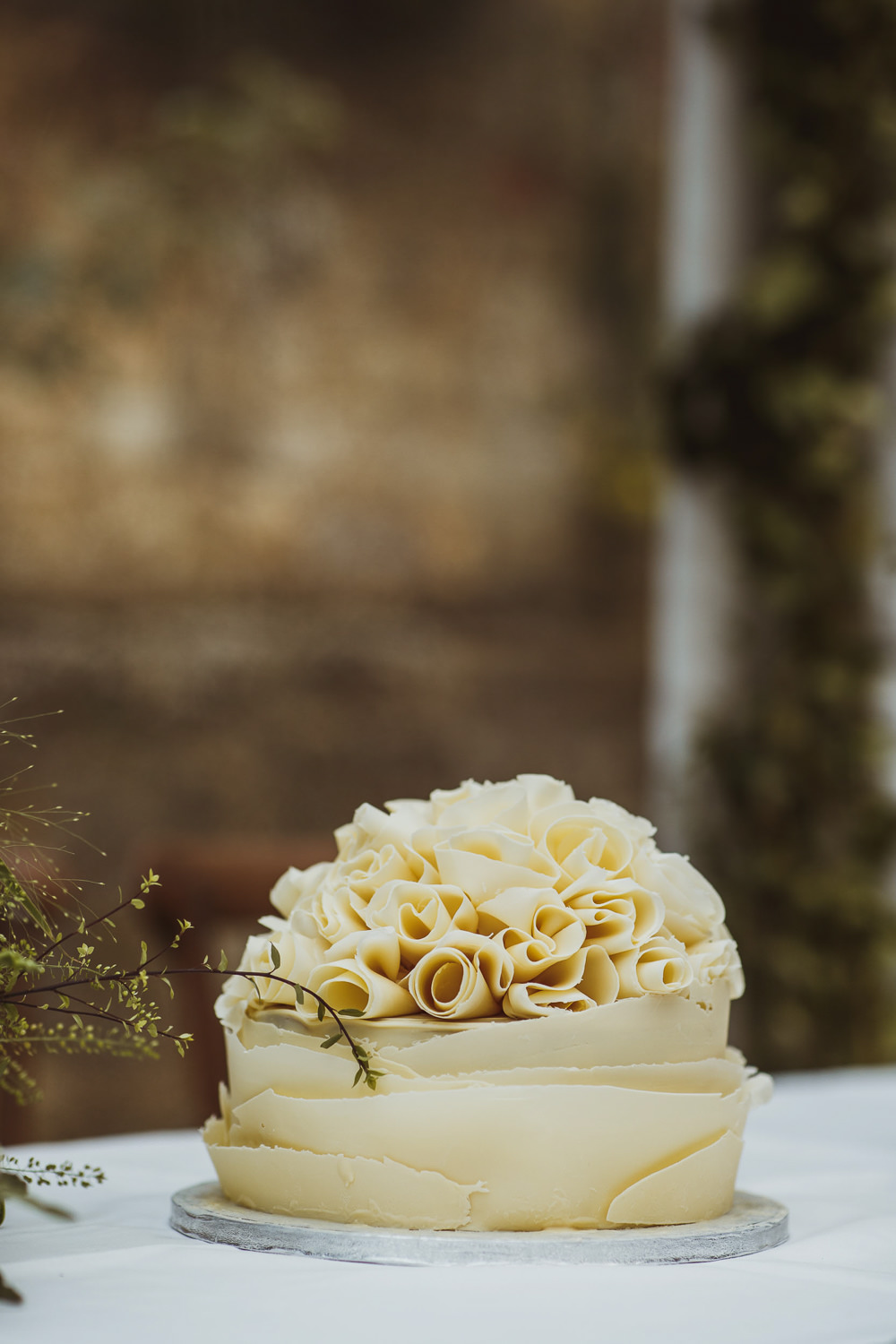 Ruffle Chocolate Cake Newburgh Priory Wedding Neil Jackson Photographic
