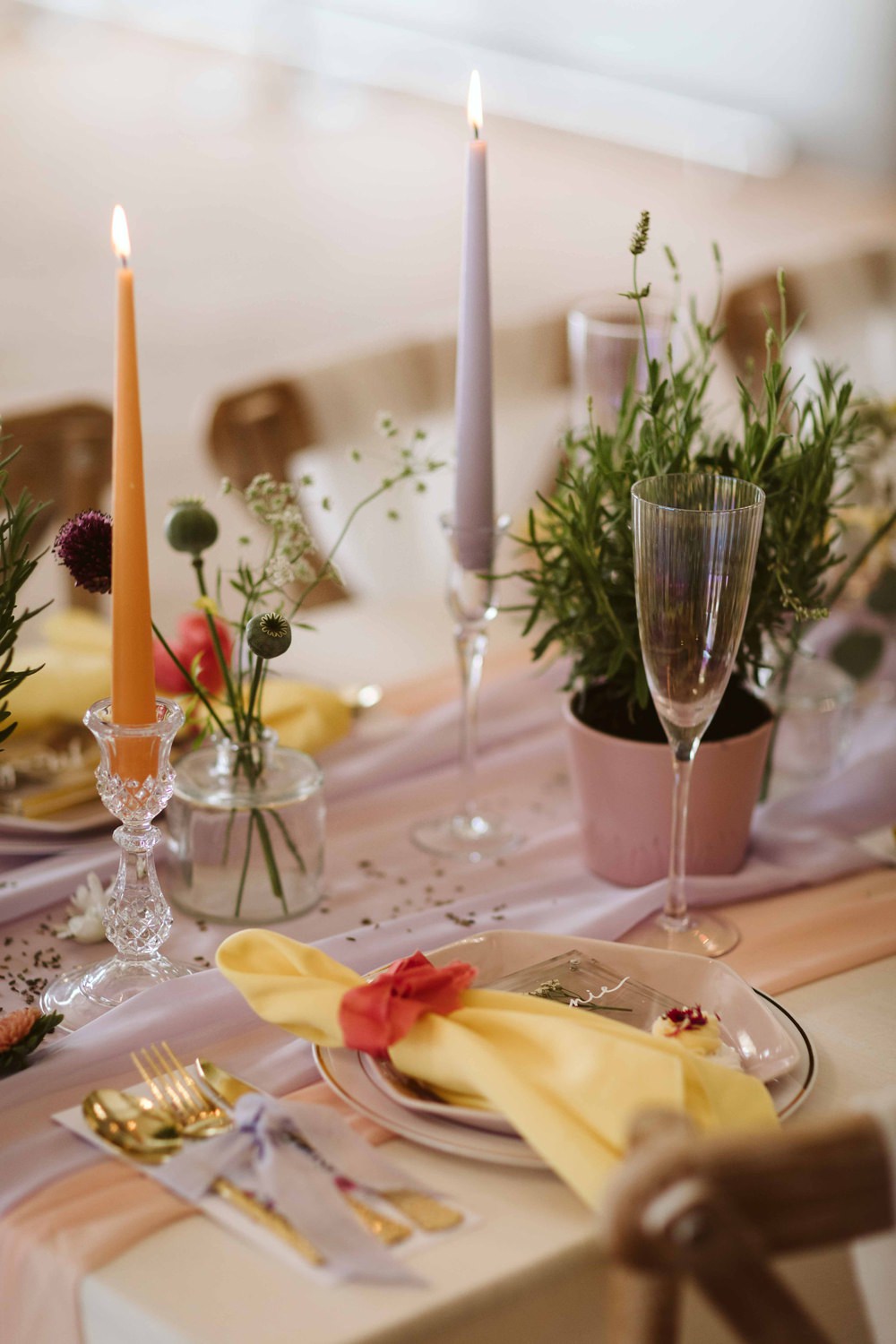 Place Setting Decor Napkin Oakwood at Ryther Wedding Freya Raby