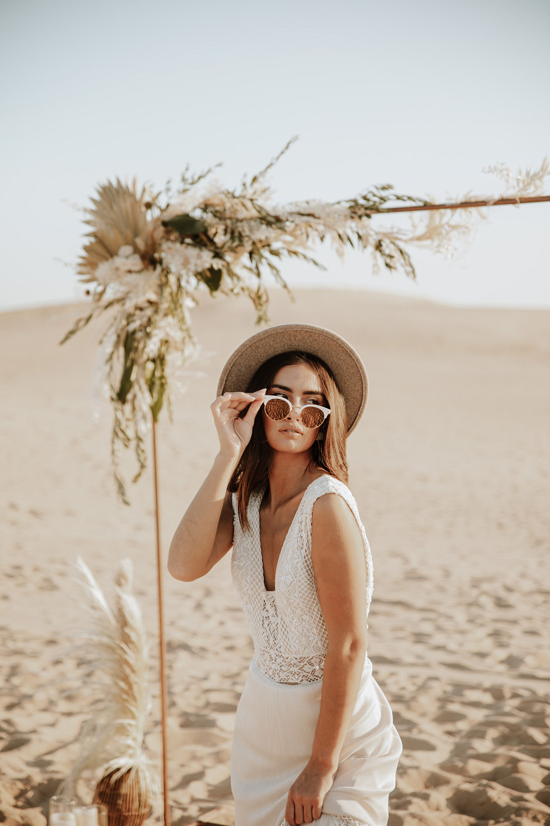 Sunglasses Bride Sand Dunes Wedding Photos By Gayle