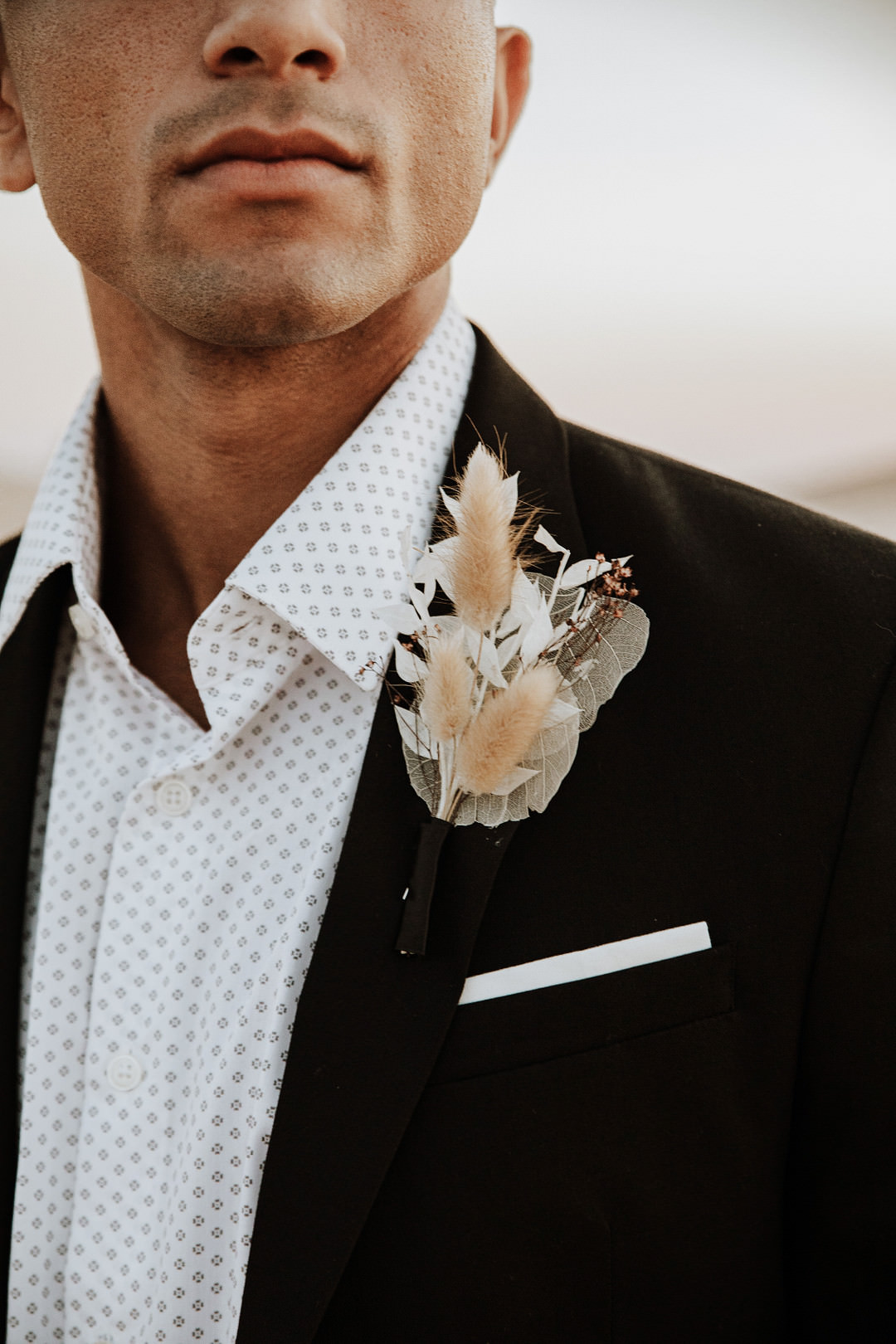 Groom Buttonhole Flowers Grass Sand Dunes Wedding Photos By Gayle
