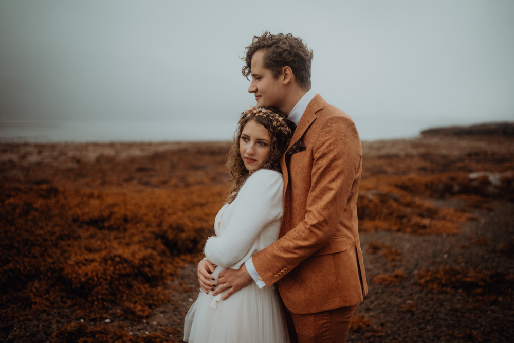 Groom Suit Bow Tie Terracotta Scottish Elopement Belle Art Photography