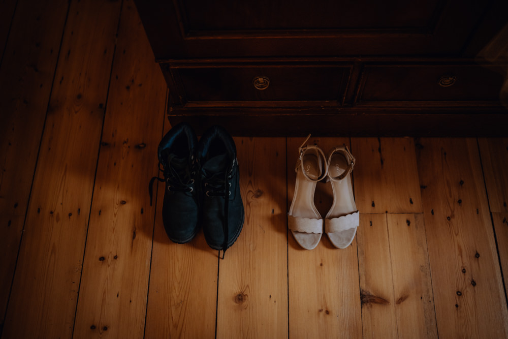 Bride Bridal Shoes Boots Accessory Scottish Elopement Belle Art Photography