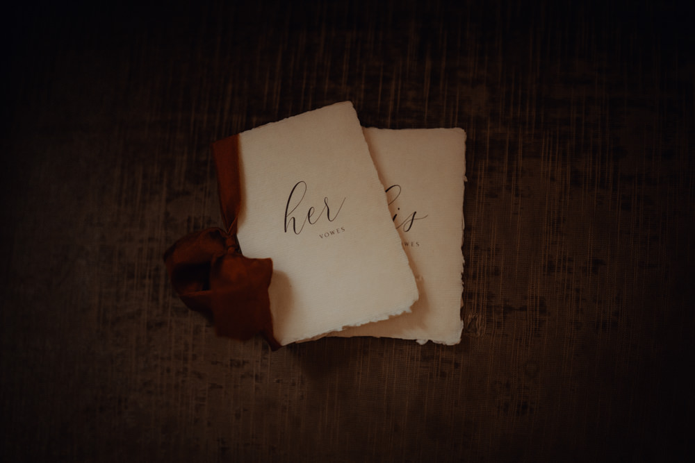 Vow Book Scottish Elopement Belle Art Photography