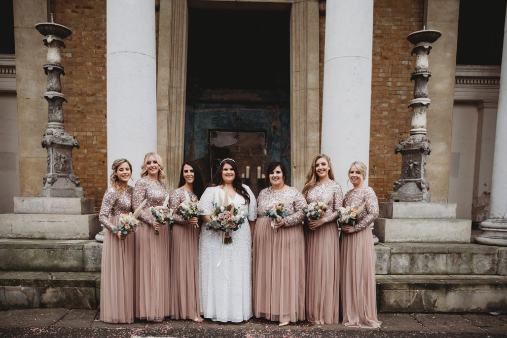 Bridesmaids Bridesmaid Dress Dresses Blush Sequin St Bart's Brewery Wedding Joseph Kinerman