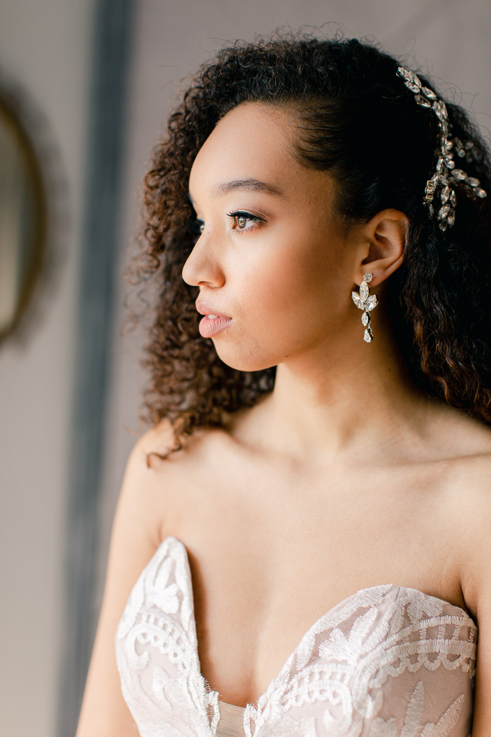 Bride Bridal Hair Make Up Stately Home Wedding Whitney Lloyd Photography