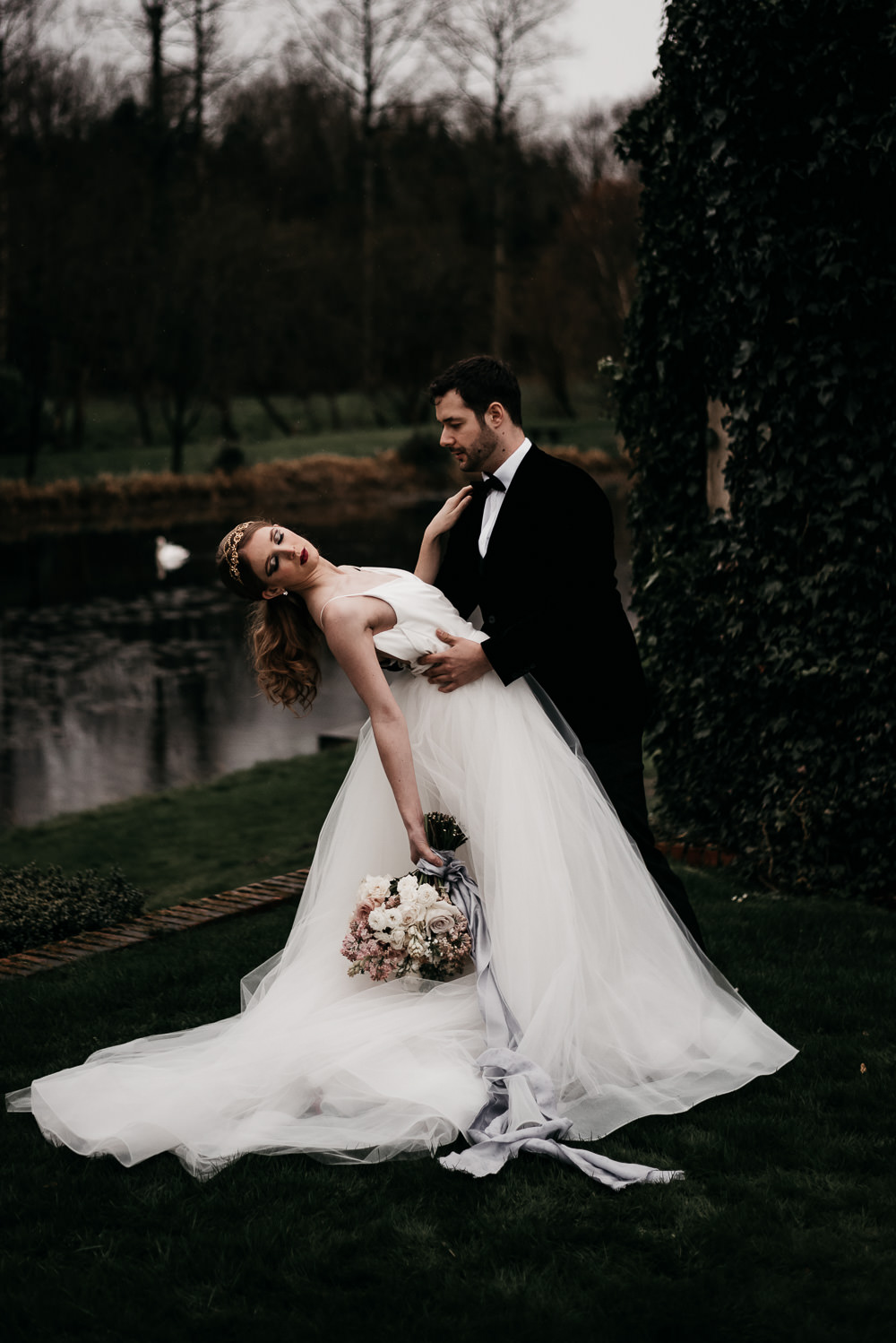 Dress Gown Tulle Skirt Madison James Swan Lake Wedding Ideas Salsabil Morrison
