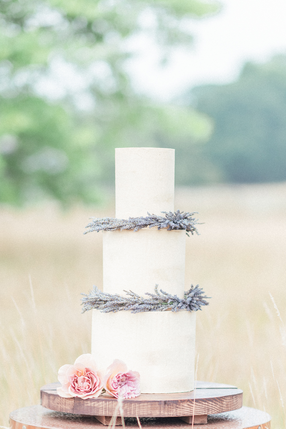 Lavender Cake Buttercream Iced UK Destination Wedding Hannah McClune Photography