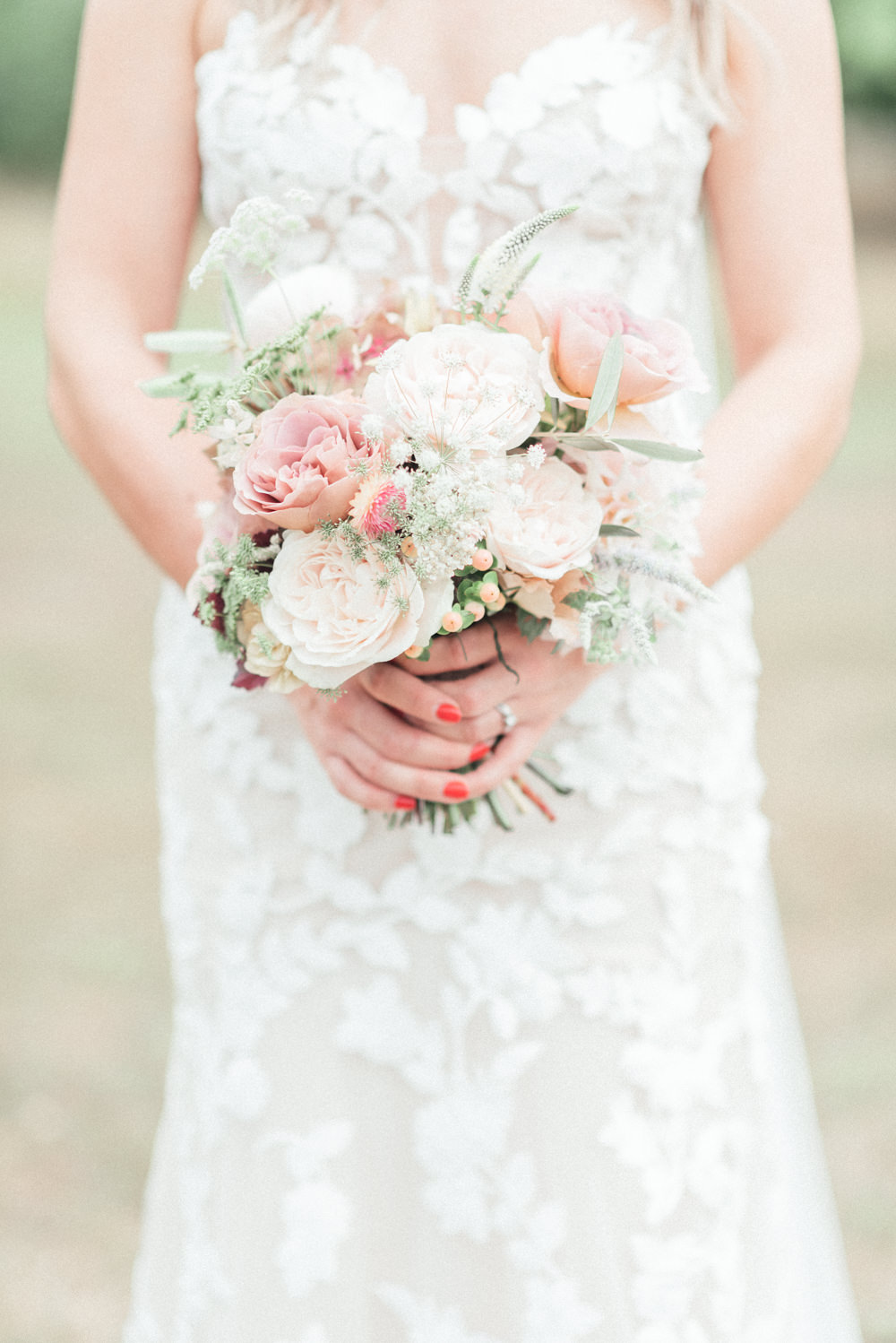 Bouquet Flowers Bride Bridal Pink Rose UK Destination Wedding Hannah McClune Photography