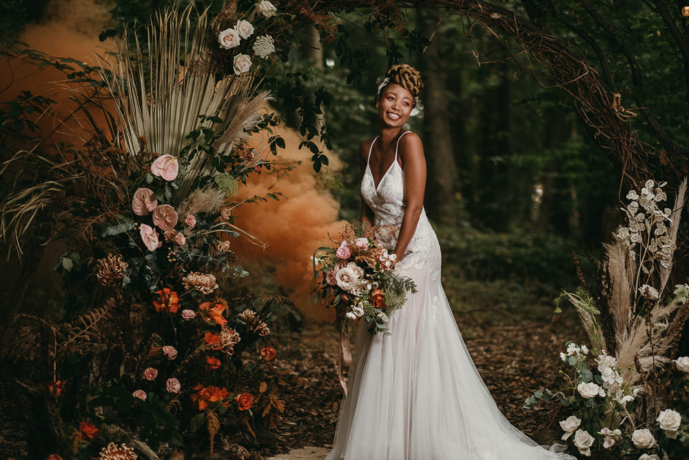Smoke Bomb Woods Wedding Tom Jeavons Photography