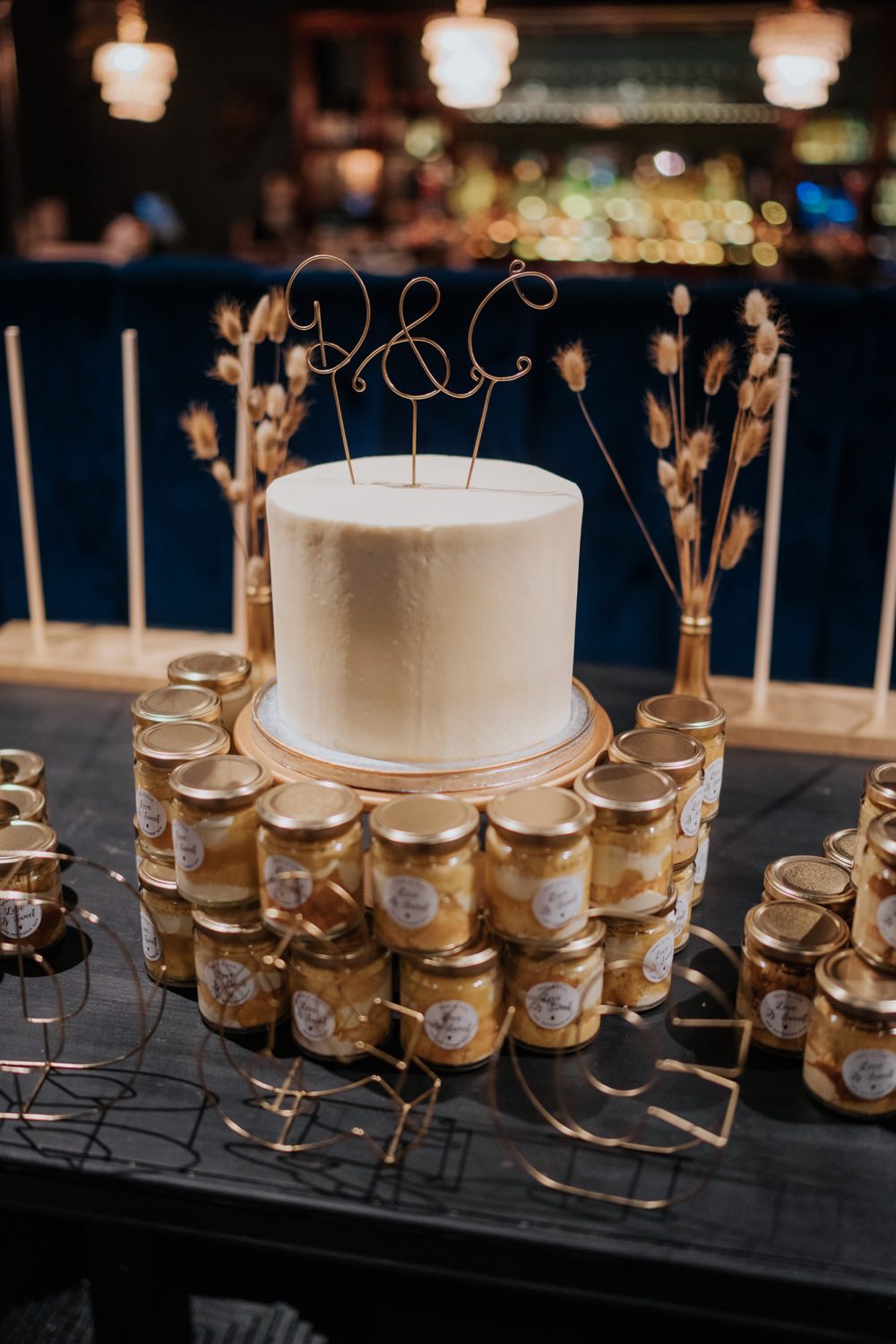 Modern Iced Cake Wire Topper Brighton Town Hall Wedding Bloom Weddings