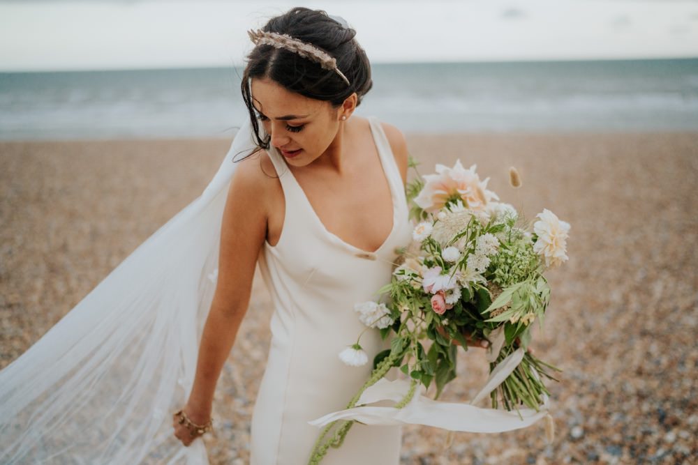 Bride Bridal Veil Brighton Town Hall Wedding Bloom Weddings